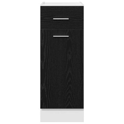 vidaXL Hanging Cabinet Black Oak 30 x 46 x 81.5 cm Engineered Wood