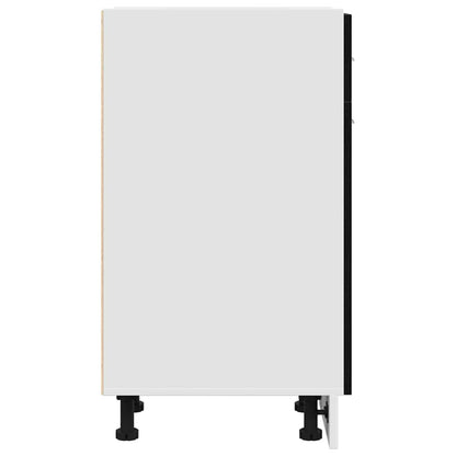 vidaXL Hanging Cabinet Black Oak 30 x 46 x 81.5 cm Engineered Wood