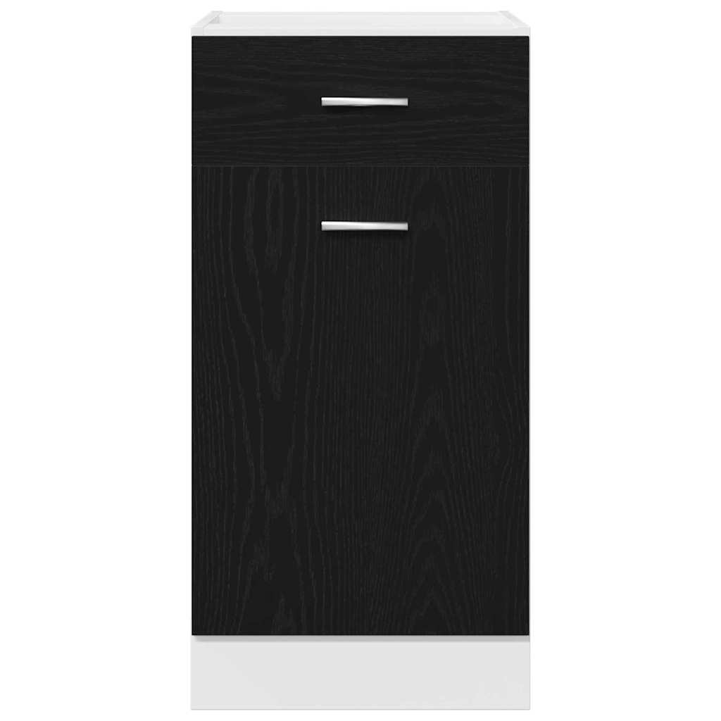 vidaXL Hanging Cabinet Black Oak 40 x 46 x 81.5 cm Engineered Wood