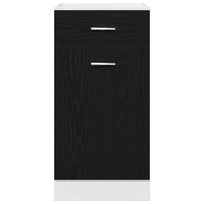 vidaXL Hanging Cabinet Black Oak 40 x 46 x 81.5 cm Engineered Wood