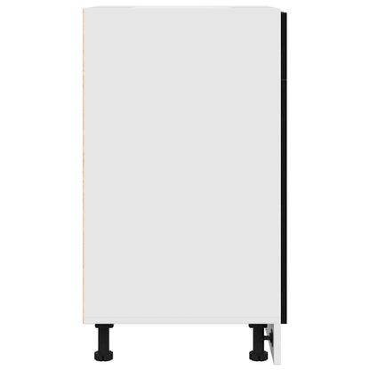 vidaXL Hanging Cabinet Black Oak 40 x 46 x 81.5 cm Engineered Wood