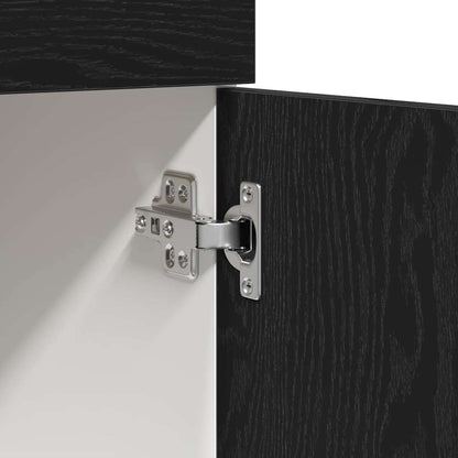 vidaXL Hanging Cabinet Black Oak 60 x 46 x 81.5 cm Engineered Wood