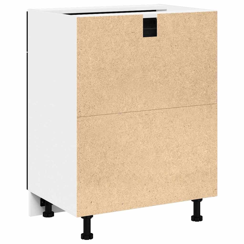 vidaXL Hanging Cabinet Black Oak 60 x 46 x 81.5 cm Engineered Wood