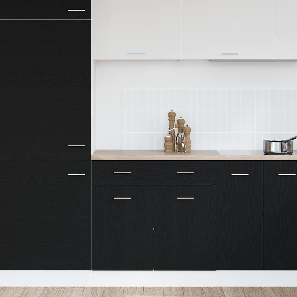 vidaXL Hanging Cabinet Black Oak 80 x 31 x 81.5 cm Engineered Wood
