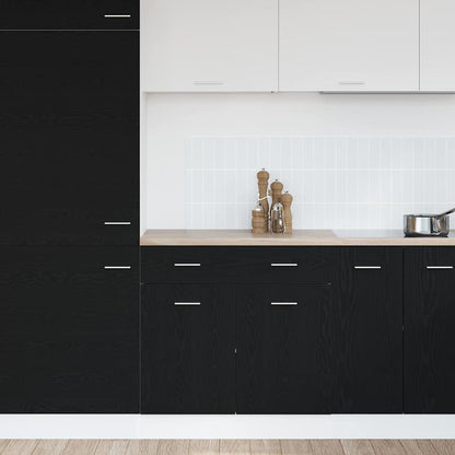 vidaXL Hanging Cabinet Black Oak 80 x 31 x 81.5 cm Engineered Wood