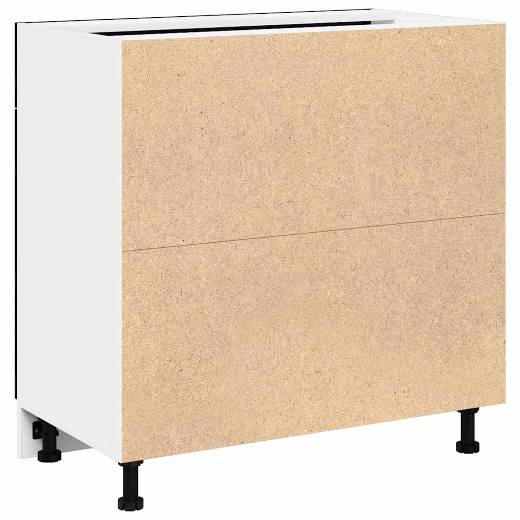 vidaXL Hanging Cabinet Black Oak 80 x 31 x 81.5 cm Engineered Wood
