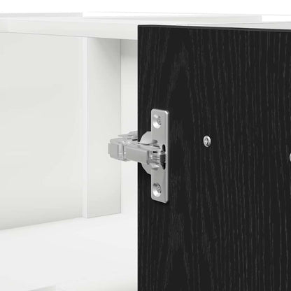 vidaXL Hanging Cabinet Black Oak 75.5 x 75.5 x 80.5 cm Engineered Wood