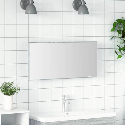 vidaXL Mirror High grey sonoma 80 x 37 cm Glass and Engineered Wood