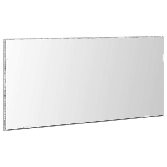 vidaXL Mirror High grey sonoma 80 x 37 cm Glass and Engineered Wood