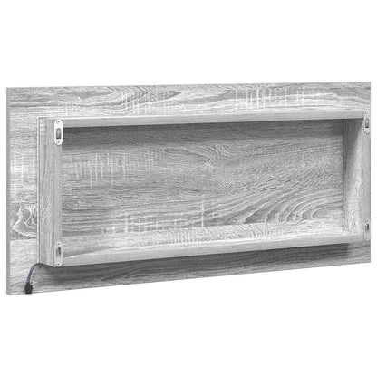 vidaXL Mirror High grey sonoma 80 x 37 cm Glass and Engineered Wood