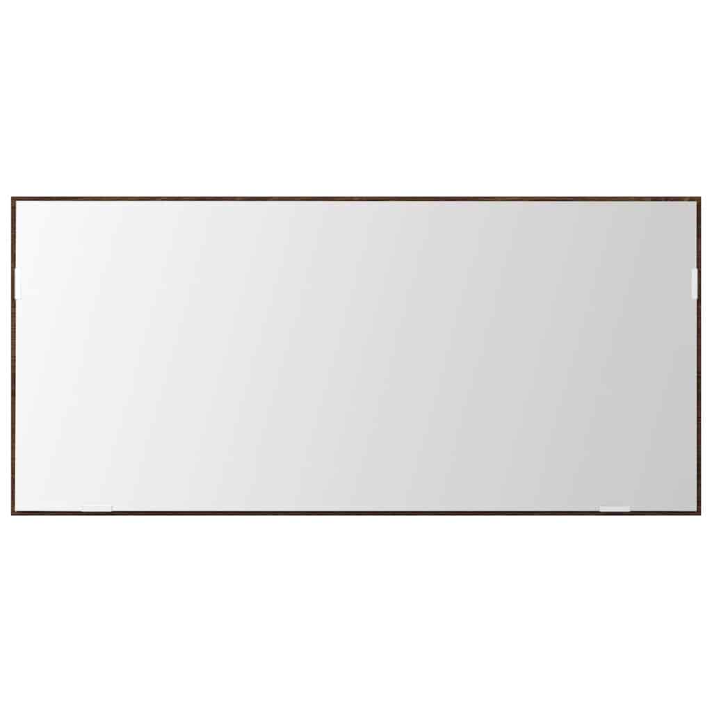 vidaXL Mirror Brown oak 80 x 37 cm Glass and Engineered Wood