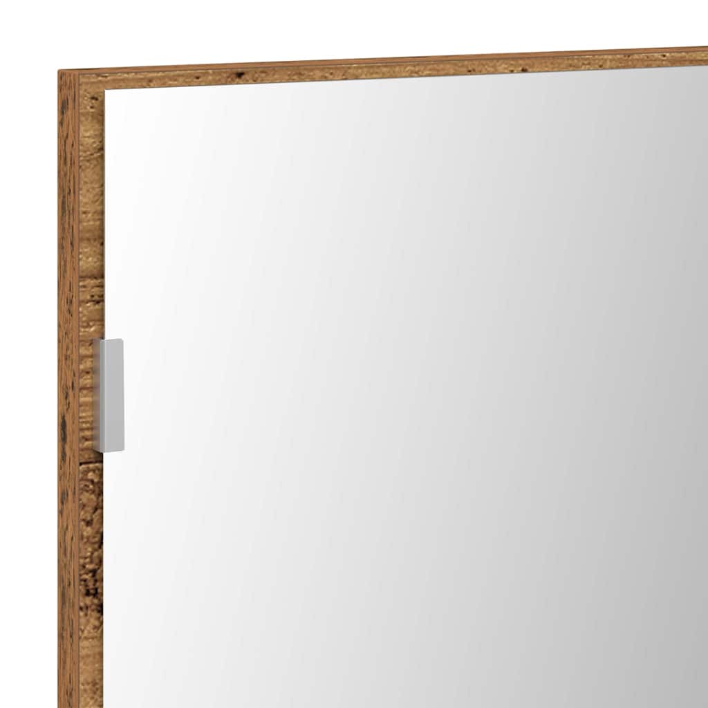 vidaXL Mirror Old wood 80 x 37 cm Glass and Engineered Wood