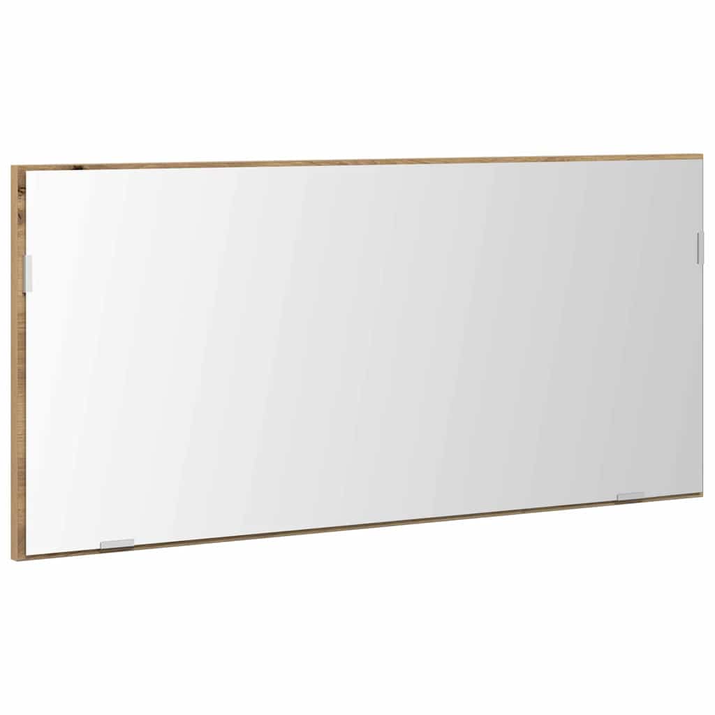 vidaXL Mirror Artisan oak 80 x 37 cm Glass and Engineered Wood