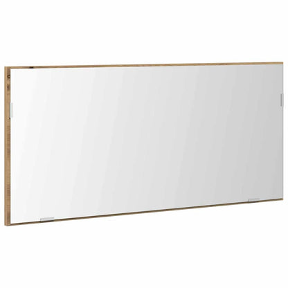 vidaXL Mirror Artisan oak 80 x 37 cm Glass and Engineered Wood