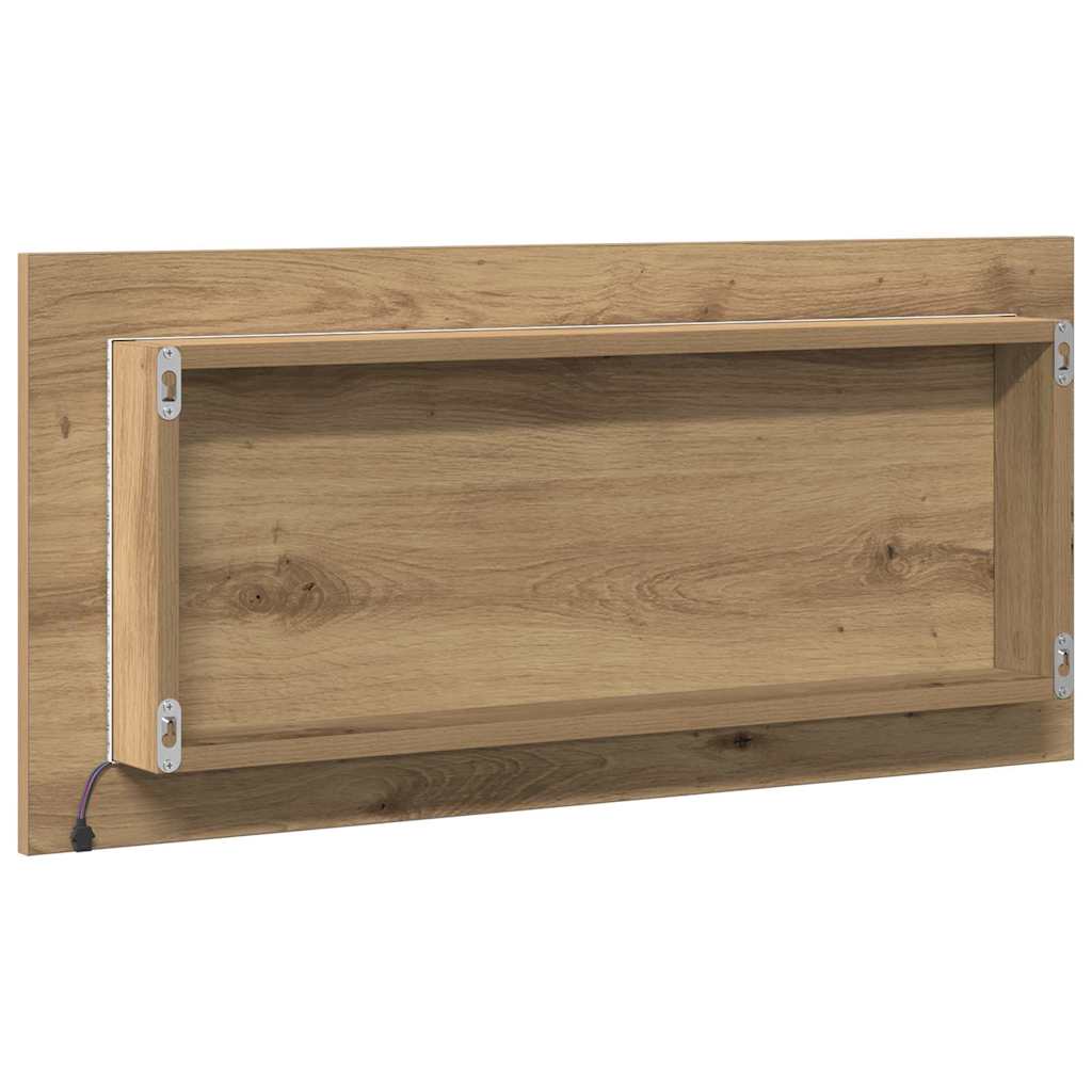 vidaXL Mirror Artisan oak 80 x 37 cm Glass and Engineered Wood