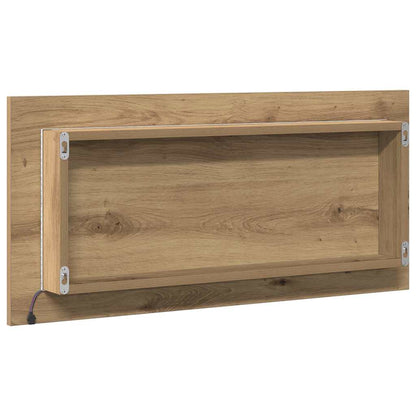 vidaXL Mirror Artisan oak 80 x 37 cm Glass and Engineered Wood
