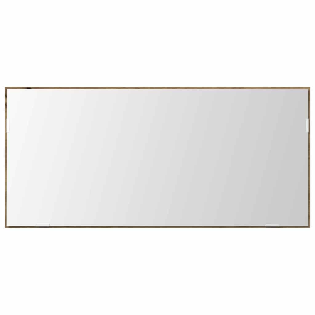 vidaXL Mirror Artisan oak 80 x 37 cm Glass and Engineered Wood