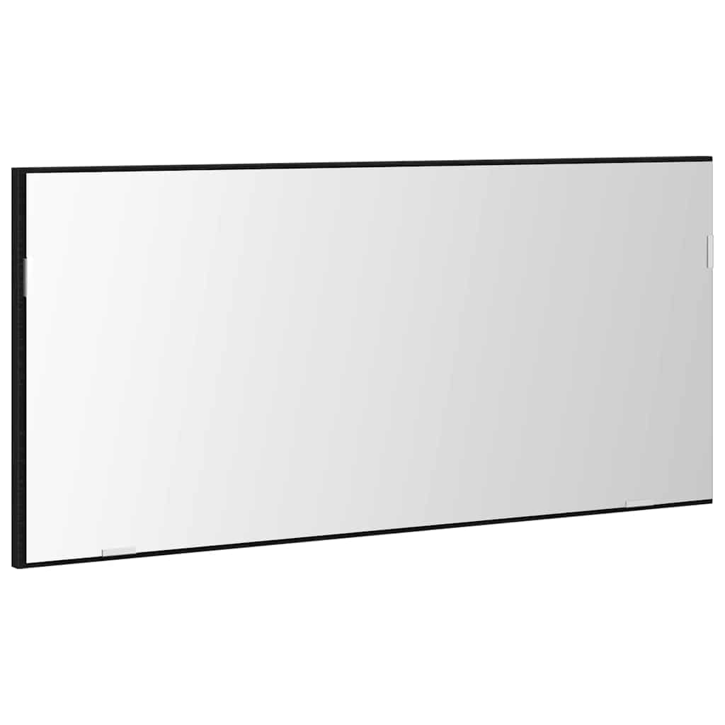 vidaXL Mirror Black oak 80 x 37 cm Glass and Engineered Wood
