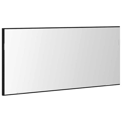 vidaXL Mirror Black oak 80 x 37 cm Glass and Engineered Wood
