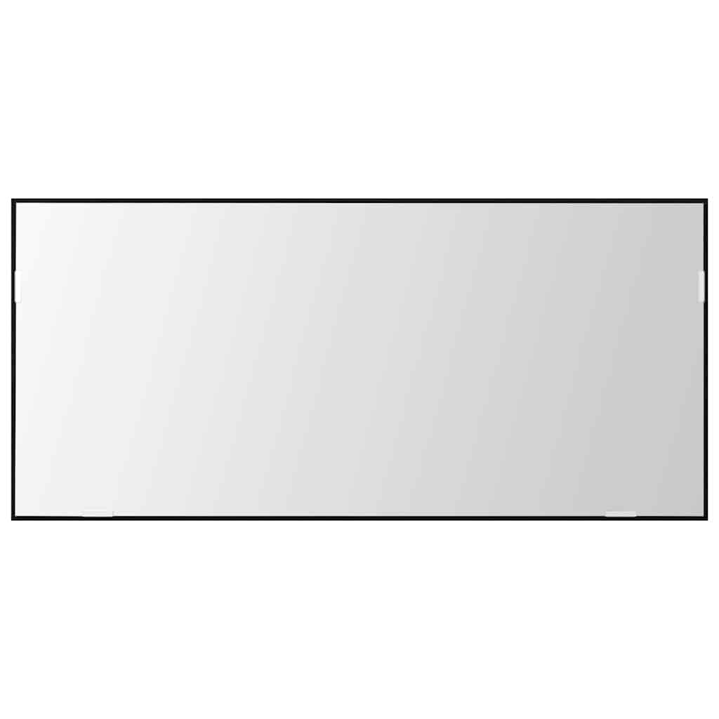 vidaXL Mirror Black oak 80 x 37 cm Glass and Engineered Wood