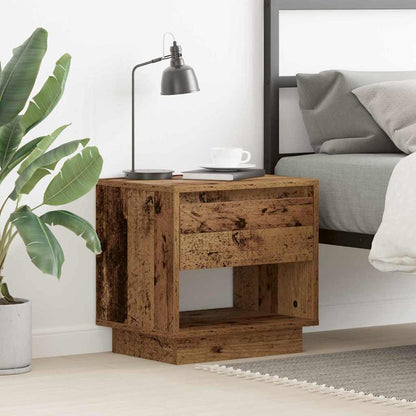 vidaXL Nightstand Old Wood 45 x 34 x 44 cm Engineered Wood
