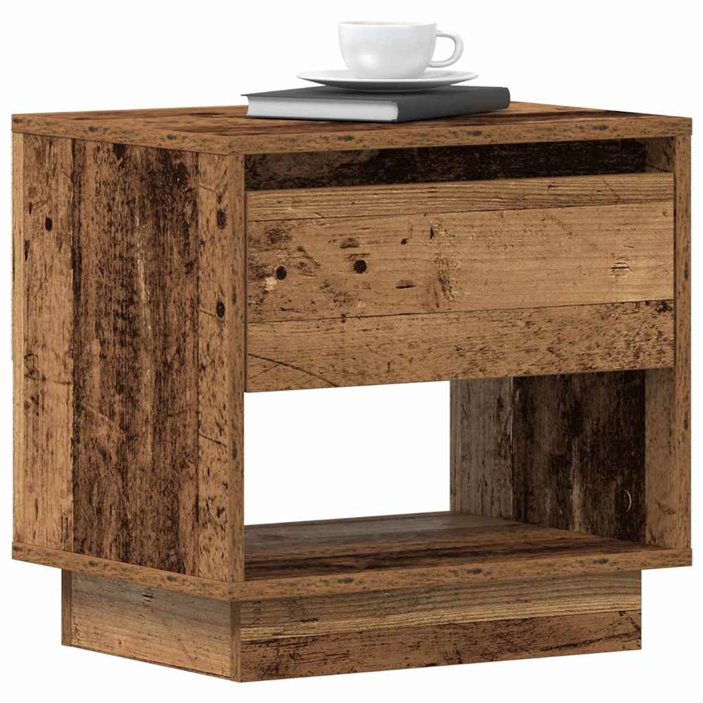 vidaXL Nightstand Old Wood 45 x 34 x 44 cm Engineered Wood