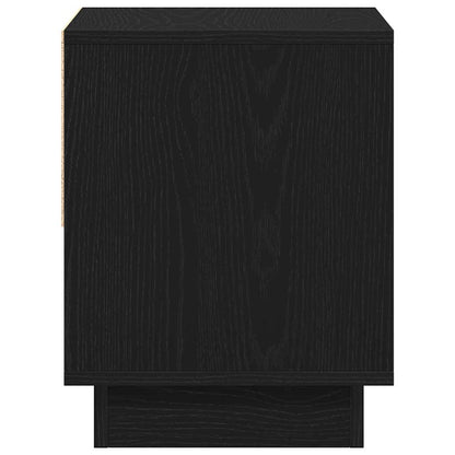 vidaXL Nightstand Black Oak 45 x 34 x 44 cm Engineered Wood