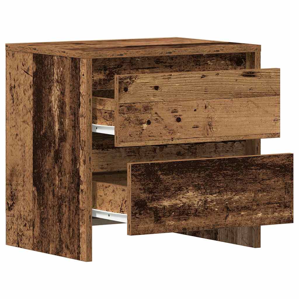 vidaXL Bedside Cabinet Old Wood 45 x 34 x 44.5 cm Engineered Wood