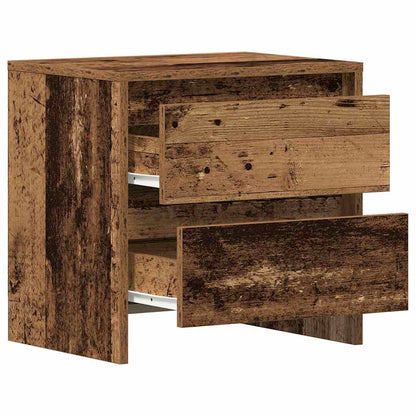 vidaXL Bedside Cabinet 2 pcs Old Wood 45 x 34 x 44.5 cm