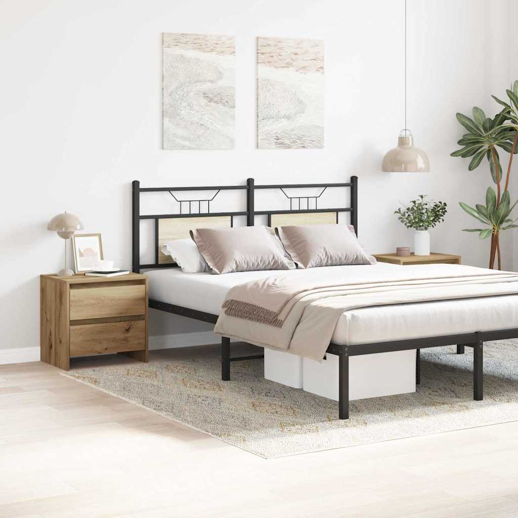 vidaXL Bedside Cabinet 2 pcs Artisan Oak 45 x 34 x 44.5 cm