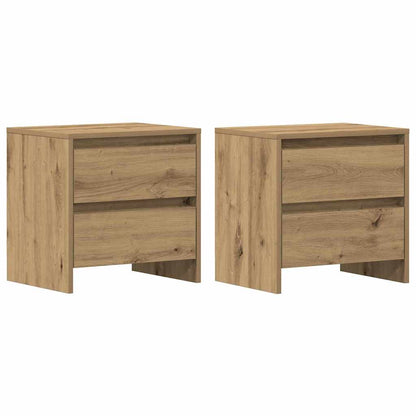 vidaXL Bedside Cabinet 2 pcs Artisan Oak 45 x 34 x 44.5 cm