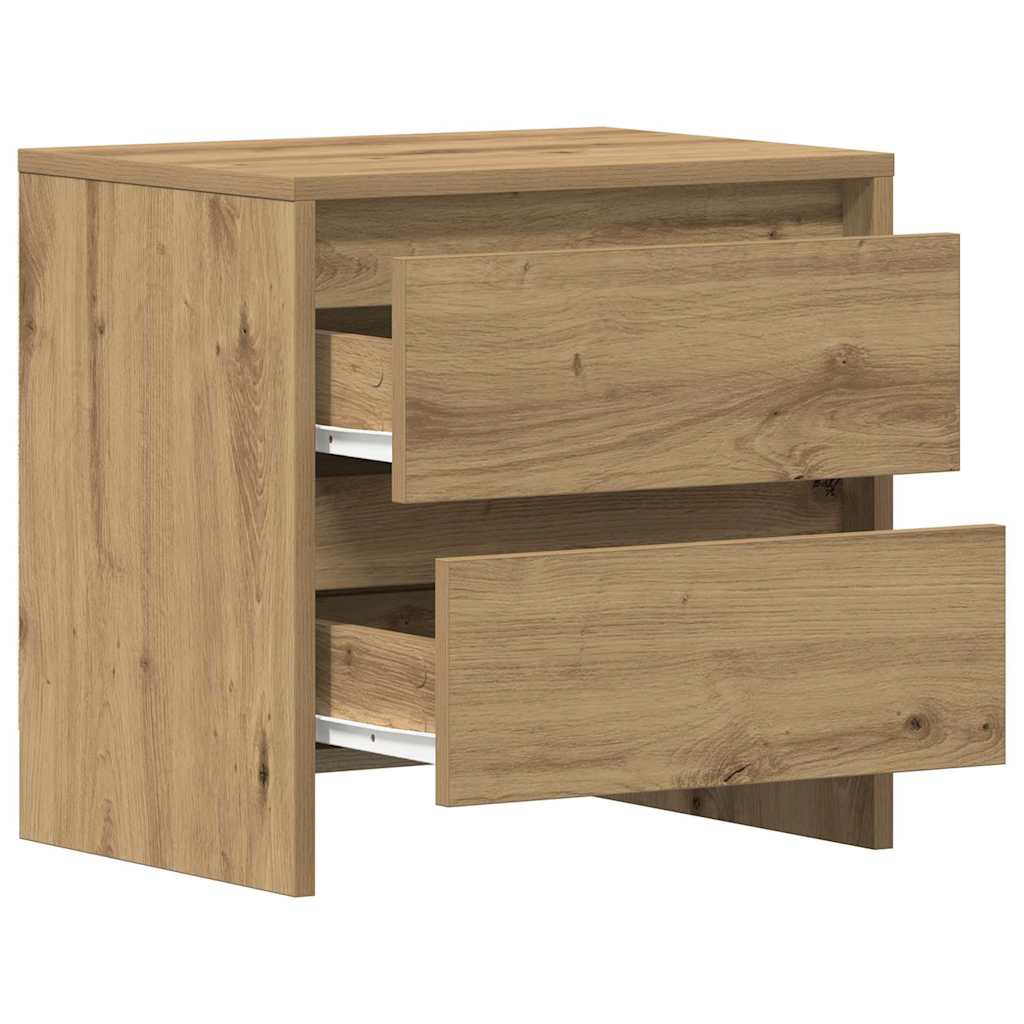 vidaXL Bedside Cabinet 2 pcs Artisan Oak 45 x 34 x 44.5 cm