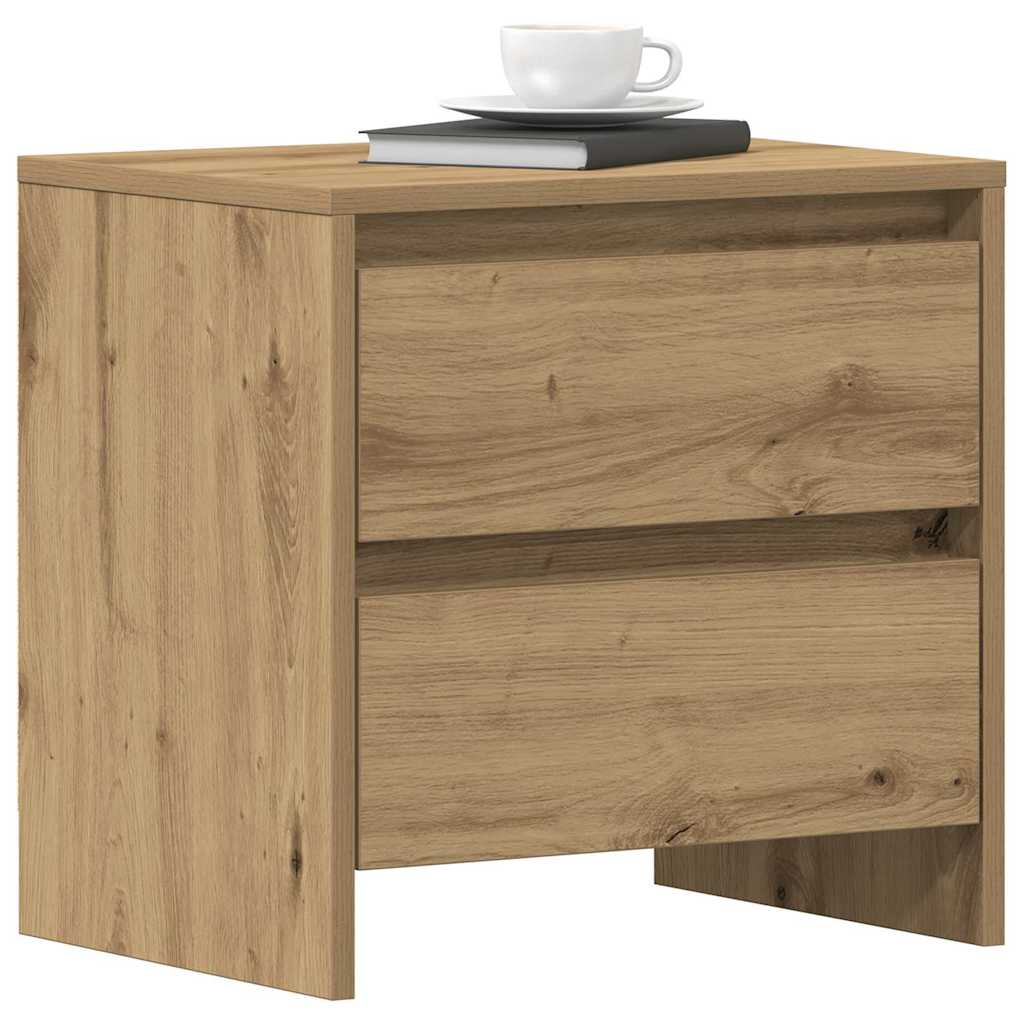 vidaXL Bedside Cabinet 2 pcs Artisan Oak 45 x 34 x 44.5 cm