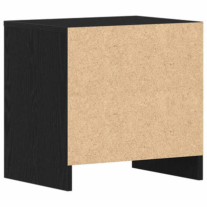 vidaXL Bedside Cabinet Black Oak 45 x 34 x 44.5 cm Engineered Wood