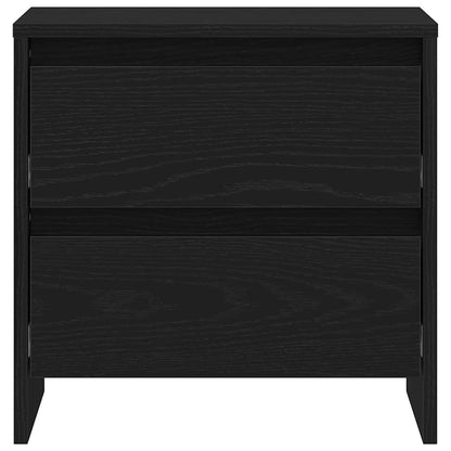 vidaXL Bedside Cabinet Black Oak 45 x 34 x 44.5 cm Engineered Wood