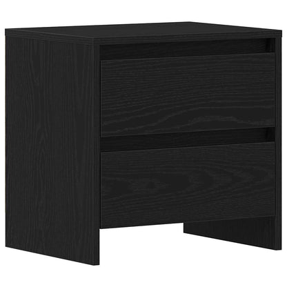 vidaXL Bedside Cabinet 2 pcs Black Oak 45 x 34 x 44.5 cm