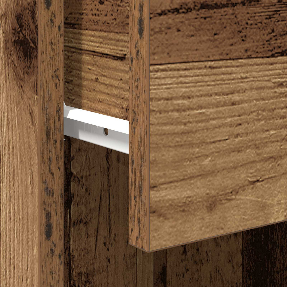 vidaXL Bathroom Cabinet Old wood 32 x 34 x 90 cm Engineered wood