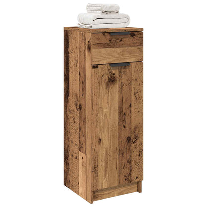 vidaXL Bathroom Cabinet Old wood 32 x 34 x 90 cm Engineered wood