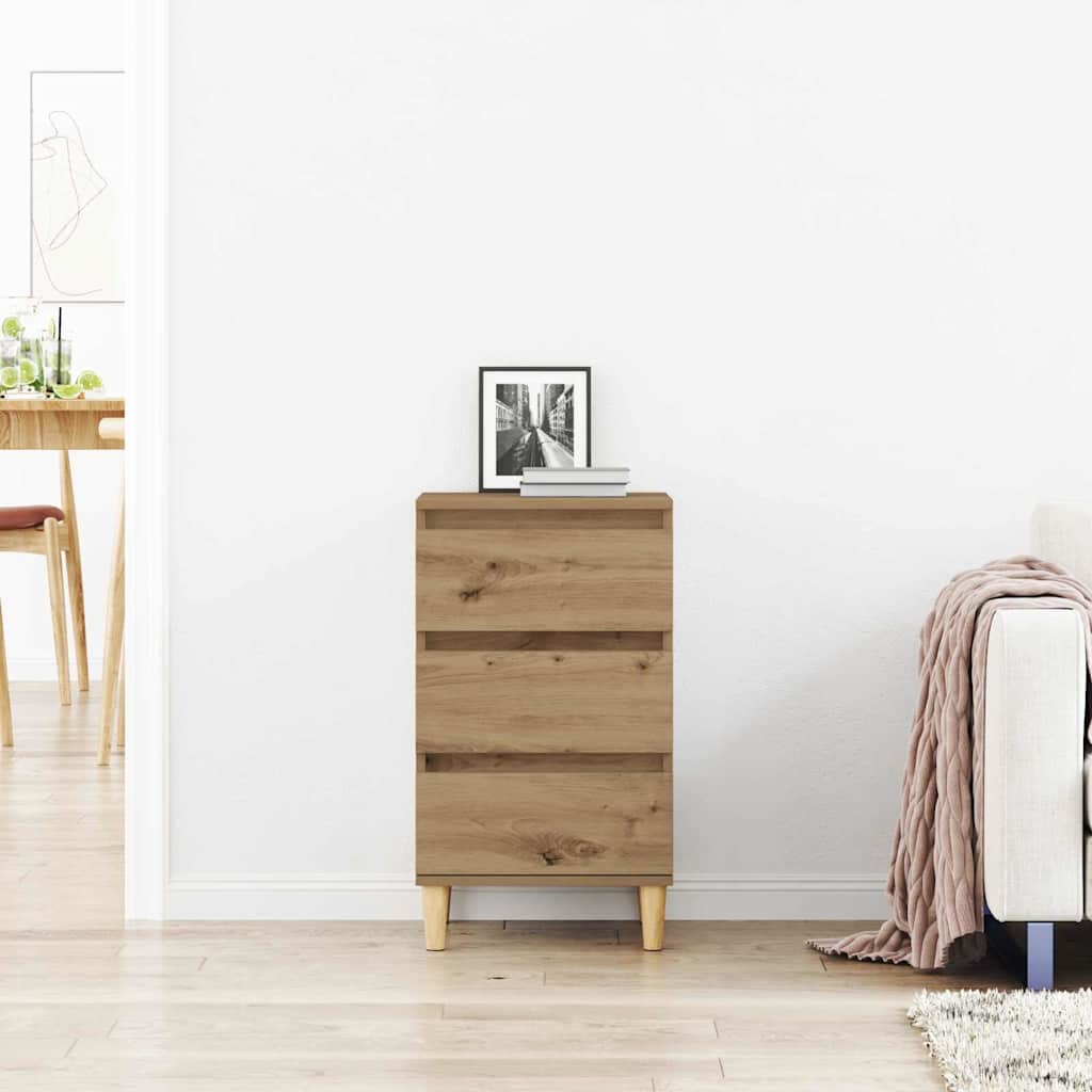 vidaXL Bedside Cabinet Artisan Oak 40 x 35 x 70 cm Engineered Wood