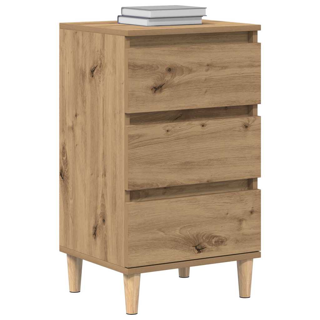 vidaXL Bedside Cabinet Artisan Oak 40 x 35 x 70 cm Engineered Wood