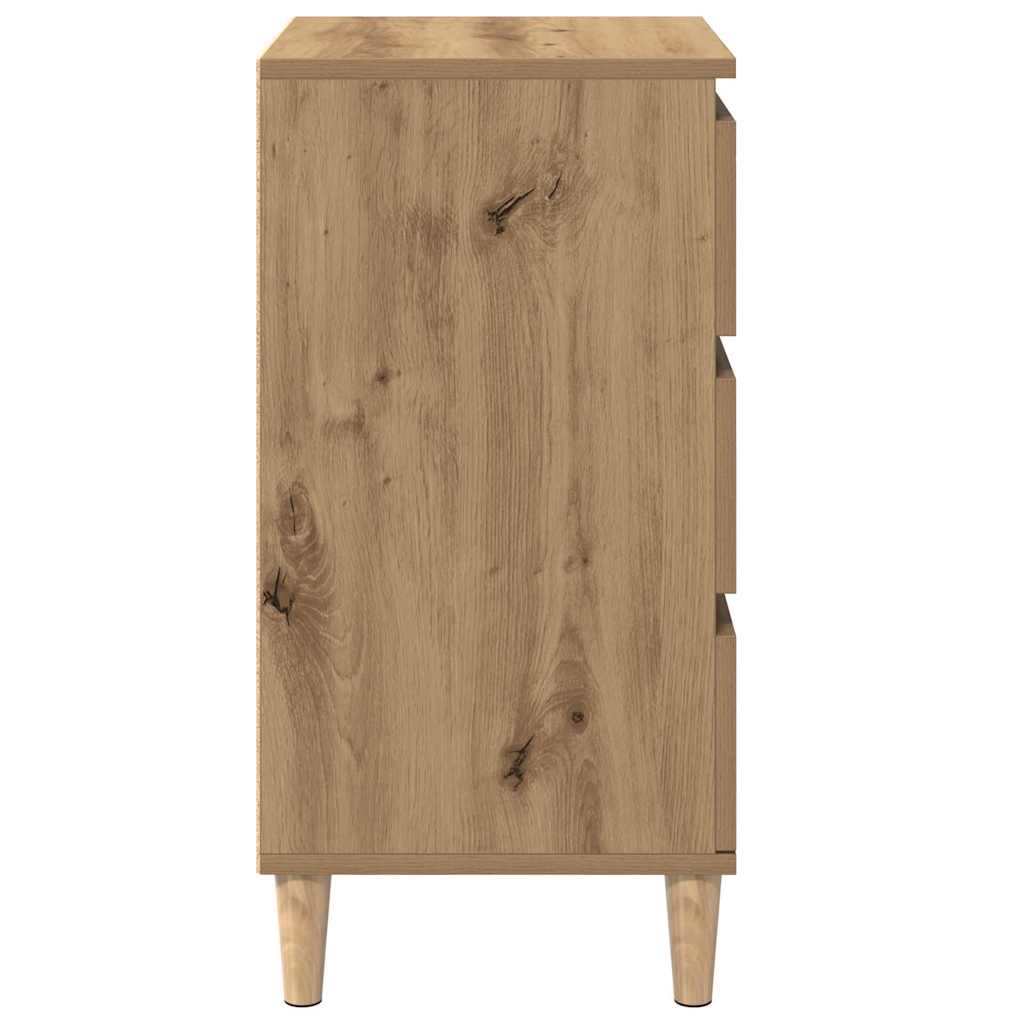 vidaXL Bedside Cabinet Artisan Oak 40 x 35 x 70 cm Engineered Wood