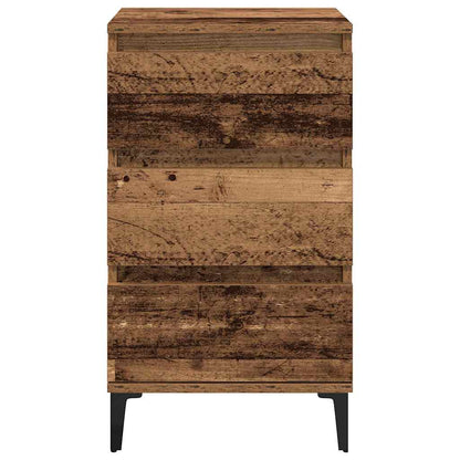 vidaXL Bedside Cabinet Old Wood 45 x 35 x 44 cm Engineered Wood
