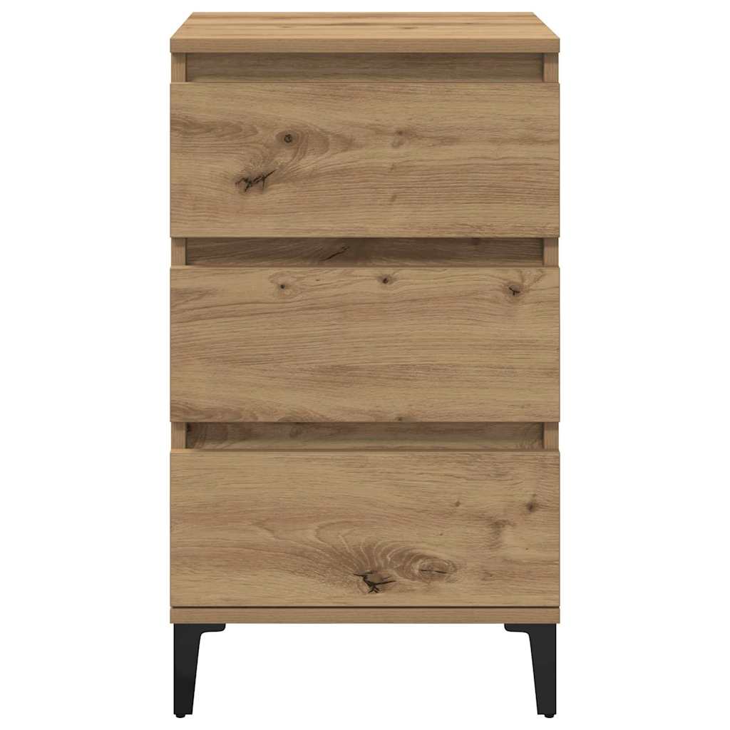 vidaXL Bedside Cabinet Artisan Oak 45 x 35 x 44 cm Engineered Wood