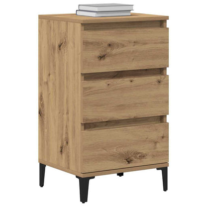 vidaXL Bedside Cabinet Artisan Oak 45 x 35 x 44 cm Engineered Wood