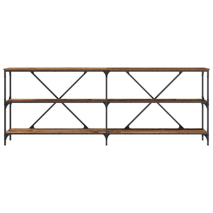 vidaXL Console Table Old Wood 200 x 30 x 75 cm Engineered Wood