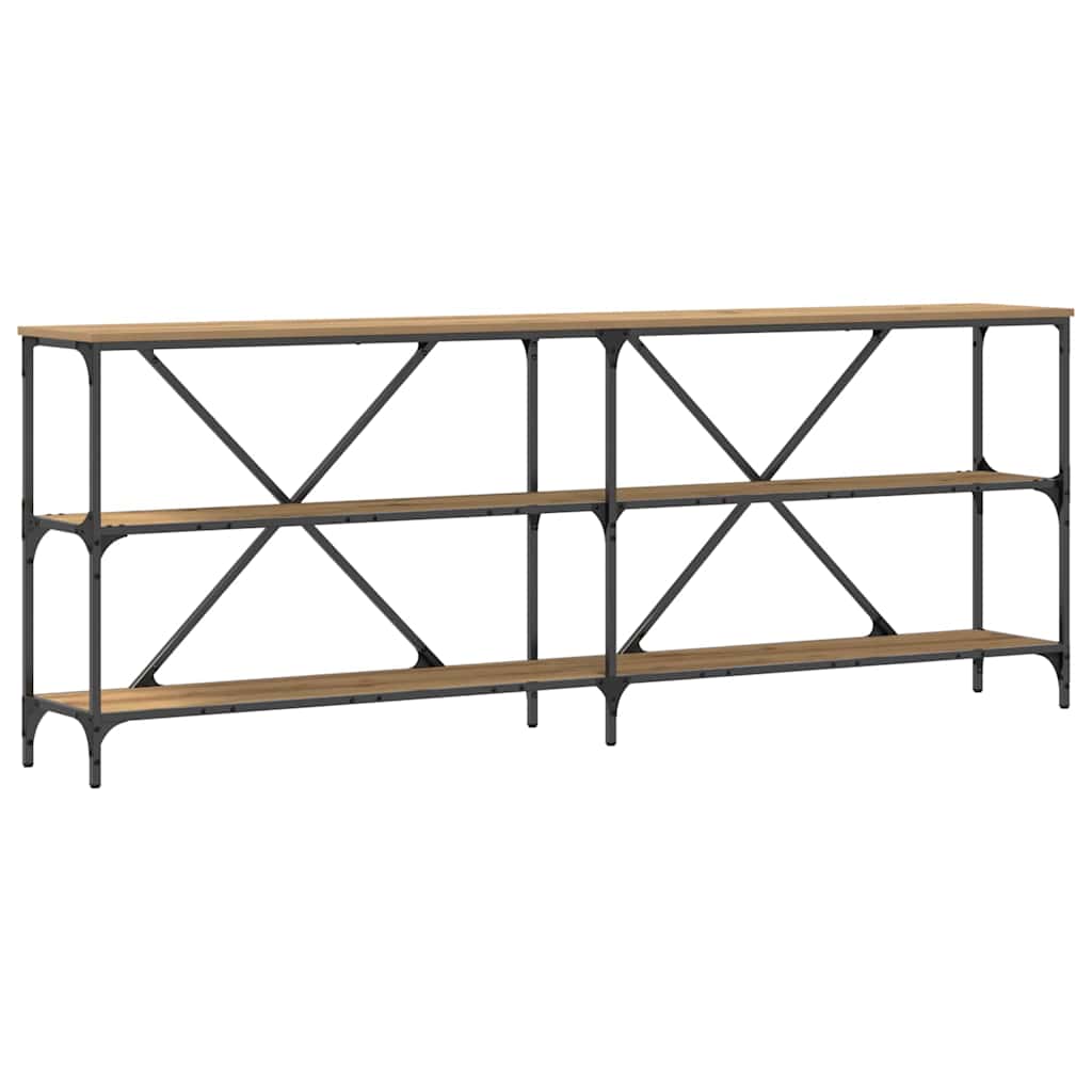 vidaXL Console Table Artisian Oak 200 x 30 x 75 cm Engineered Wood