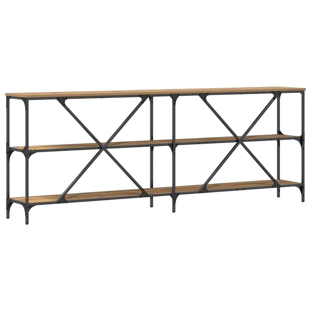 vidaXL Console Table Artisian Oak 200 x 30 x 75 cm Engineered Wood