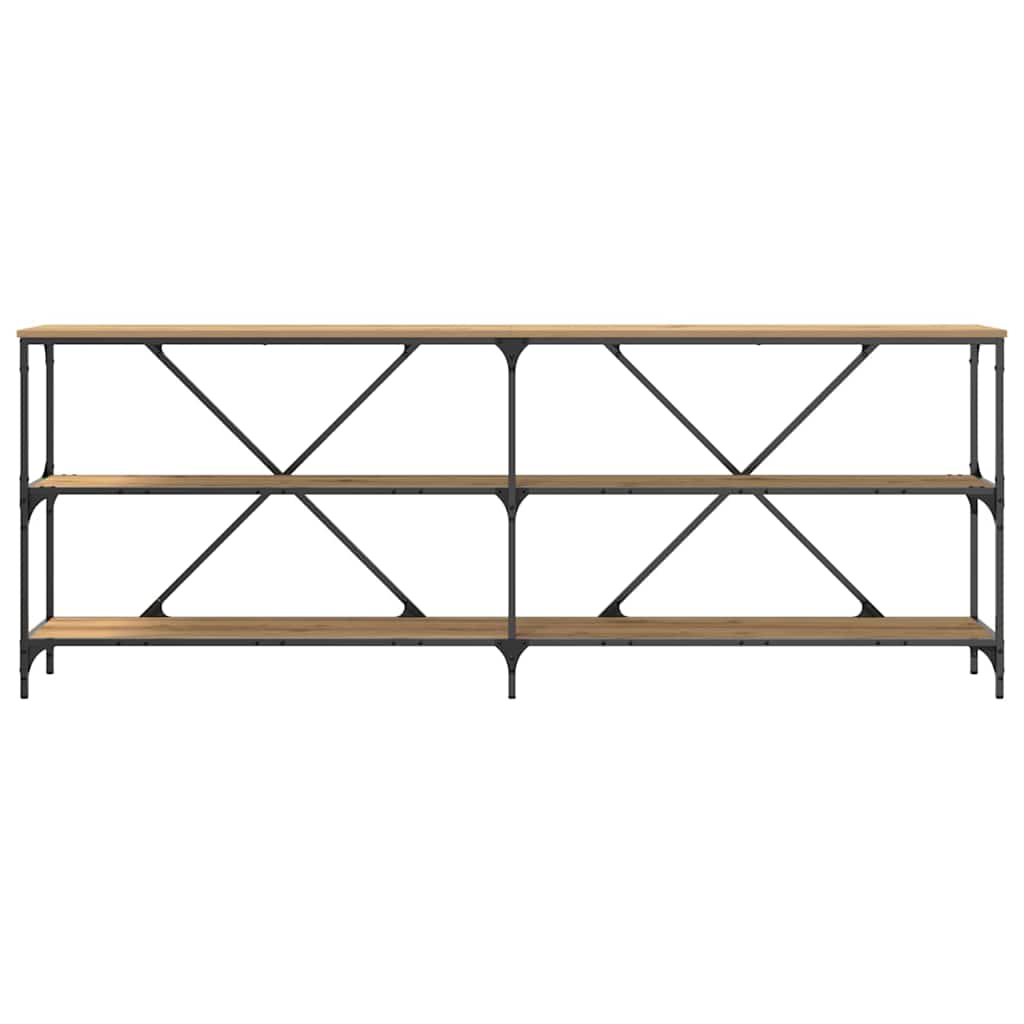 vidaXL Console Table Artisian Oak 200 x 30 x 75 cm Engineered Wood