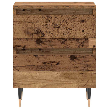vidaXL Bedside Cabinet Old Wood 40 x 35 x 50 cm Engineered Wood