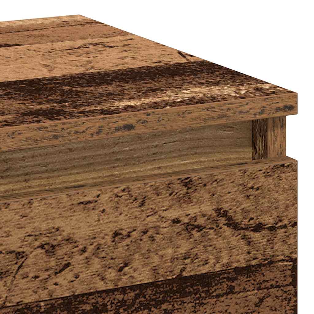 vidaXL Bedside Cabinet 2 pcs Old Wood 40 x 35 x 50 cm Engineered Wood
